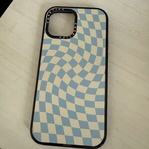 CASETiFY Impact Case for iPhone 12 Pro Max - Check II - Baby Blue Twist